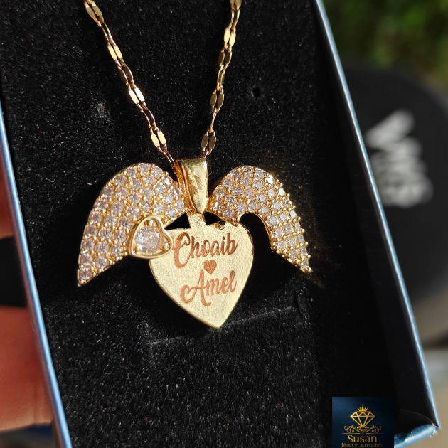 قلادة القلب acier inoxydable